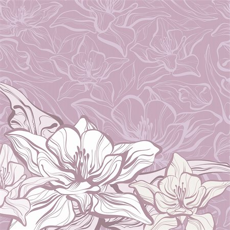 simsearch:400-04861823,k - floral background, this illustration may be useful as designer work Fotografie stock - Microstock e Abbonamento, Codice: 400-04376217