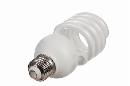 dondesigns (artist) - Energy Saving Bulb on a white background Foto de stock - Super Valor sin royalties y Suscripción, Código: 400-04377191