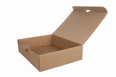 dondesigns (artist) - An Open Cardboard box on white background Foto de stock - Super Valor sin royalties y Suscripción, Código: 400-04377209