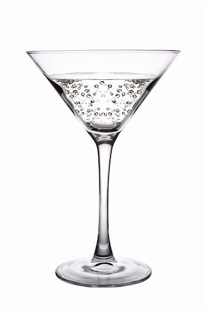 simsearch:400-04630409,k - A Clear Martini Cocktail on white background Stock Photo - Budget Royalty-Free & Subscription, Code: 400-04377203
