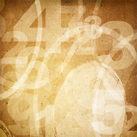 retro style numbers-background in grunge style Stock Photo - Budget Royalty-Free & Subscription, Code: 400-04377832