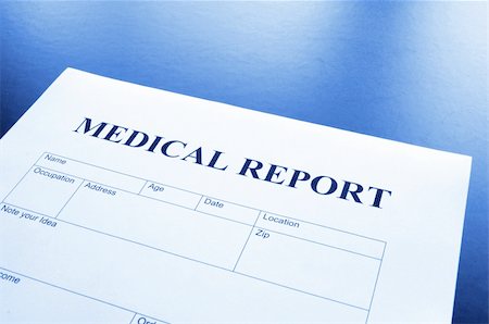 doctors office insurance patient - medical report form in doctors hospital office showing health concept Stock Photo - Budget Royalty-Free & Subscription, Code: 400-04378354