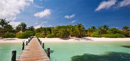 simsearch:862-03364470,k - jetty to a tropical beach Photographie de stock - Aubaine LD & Abonnement, Code: 400-04378517