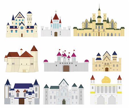 cartoon Fairy tale castle icon Stock Photo - Budget Royalty-Free & Subscription, Code: 400-04378651