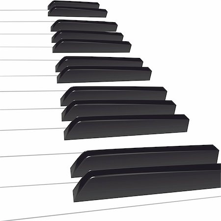simsearch:400-05676575,k - Piano background, piano keys. Vector illustration. Photographie de stock - Aubaine LD & Abonnement, Code: 400-04379400