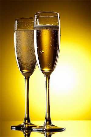 simsearch:400-04288408,k - Pair of champagne flutes Stock Photo - Budget Royalty-Free & Subscription, Code: 400-04379713