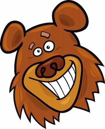 cartoon illustration of funny bear Stock Photo - Budget Royalty-Free & Subscription, Code: 400-04379799