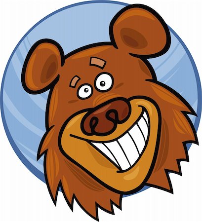 cartoon illustration of funny bear Stock Photo - Budget Royalty-Free & Subscription, Code: 400-04379800