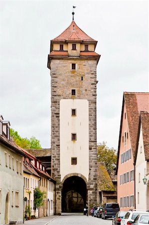 rothenburg - An image of the medieval town Rothenburg in Germany Foto de stock - Royalty-Free Super Valor e Assinatura, Número: 400-04379966