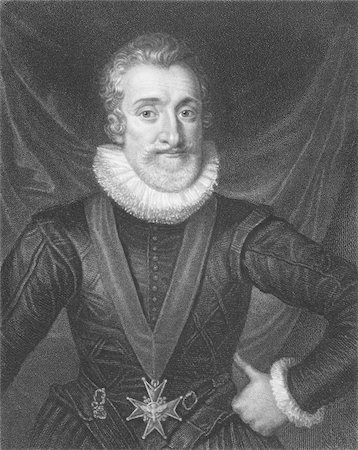 simsearch:400-05323422,k - Henry IV (1553-1610) on engraving from the 1800s. King of France from 1589 to 1610. Engraved by T. Woolnoth and published in London by Charles Knight, Ludgate Street & Pall Mall East. Foto de stock - Super Valor sin royalties y Suscripción, Código: 400-04370208