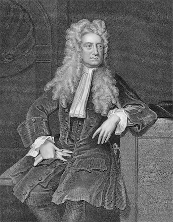 Isaac Newton (1643-1727) on engraving from the 1800s. One of the most influential scientists in history. Engraved by W.T. Fry and published by the London Printing and Publishing Company. Stock Photo - Budget Royalty-Free & Subscription, Code: 400-04370216