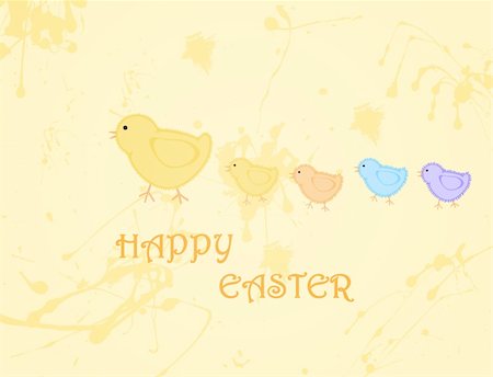 Illustration of an easter card Stock Photo - Budget Royalty-Free & Subscription, Code: 400-04370333