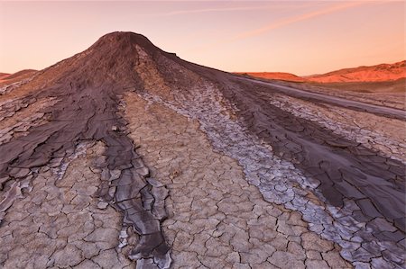 simsearch:400-06482097,k - Strange landscape produced bu active mud volcanoes Stock Photo - Budget Royalty-Free & Subscription, Code: 400-04370584