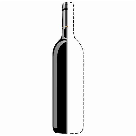 pnog (artist) - Bottle of wine sketch isolated over white background Foto de stock - Super Valor sin royalties y Suscripción, Código: 400-04371162