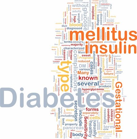 Background concept wordcloud illustration of diabetes medical disease Fotografie stock - Microstock e Abbonamento, Codice: 400-04371384