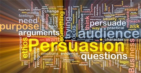 simsearch:400-05332353,k - Background concept wordcloud illustration of persuasion glowing light Stock Photo - Budget Royalty-Free & Subscription, Code: 400-04371404