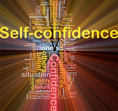 simsearch:400-05332353,k - Background concept wordcloud illustration of self-confidence glowing light Stock Photo - Budget Royalty-Free & Subscription, Code: 400-04371434
