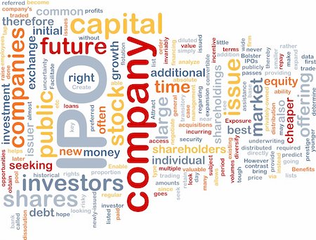 simsearch:400-04644175,k - Background concept wordcloud illustration of company IPO Stock Photo - Budget Royalty-Free & Subscription, Code: 400-04371432