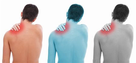 simsearch:400-06476910,k - Young man having pain in his shoulder Stock Photo - Budget Royalty-Free & Subscription, Code: 400-04372052