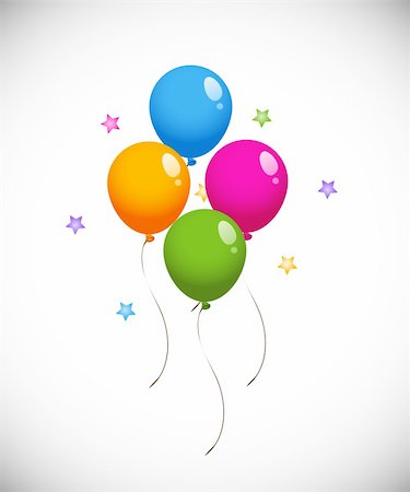 simsearch:400-03990582,k - Colorful Balloons. EPS 8, AI, JPEG Fotografie stock - Microstock e Abbonamento, Codice: 400-04373490