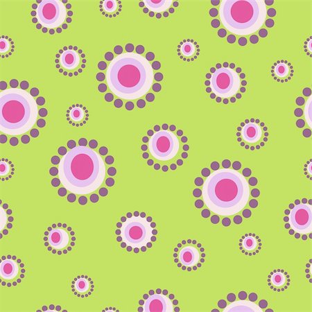 simsearch:400-04350548,k - Pattern design (seamless vector) with bright colored flowers in pink, purple, green Stockbilder - Microstock & Abonnement, Bildnummer: 400-04373802