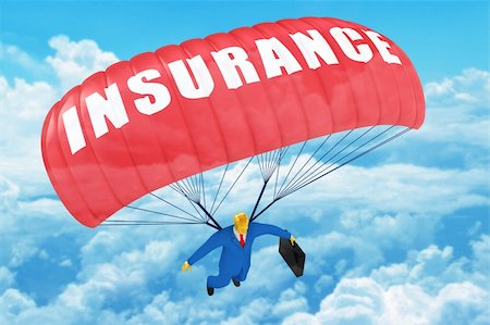 Insurance parachute Foto de stock - Super Valor sin royalties y Suscripción, Código: 400-04373967