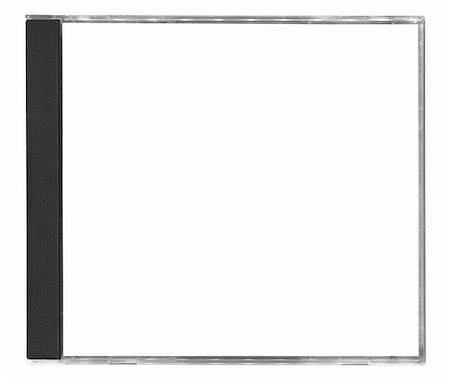 blanck cd cover isolated on white background Stock Photo - Budget Royalty-Free & Subscription, Code: 400-04384032