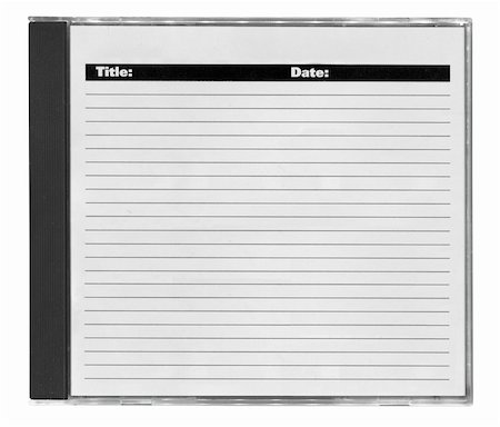 cd cover with space for your notes, isolated on white Foto de stock - Super Valor sin royalties y Suscripción, Código: 400-04384033