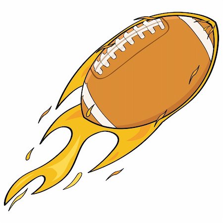 simsearch:400-04726815,k - Cartoon illustration showing a fast football on fire Stock Photo - Budget Royalty-Free & Subscription, Code: 400-04384532