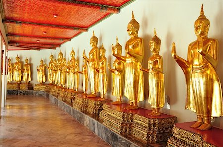 simsearch:400-05099216,k - Golden Buddha image in wat pho Stock Photo - Budget Royalty-Free & Subscription, Code: 400-04384729