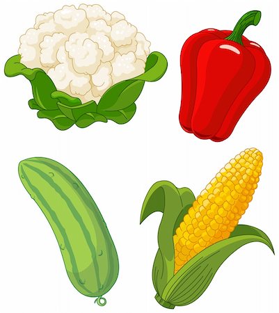 simsearch:400-04393823,k - The  colorful set of vegetables Stockbilder - Microstock & Abonnement, Bildnummer: 400-04385005