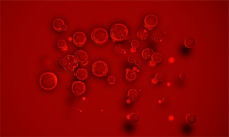 3d rendered illustration of many blood cells Stock Photo - Budget Royalty-Free & Subscription, Code: 400-04387465