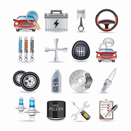 car service and parts Stock Photo - Budget Royalty-Free & Subscription, Code: 400-04387619