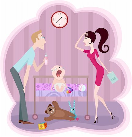simsearch:400-04087244,k - vector illustration of a baby-room Stock Photo - Budget Royalty-Free & Subscription, Code: 400-04387650