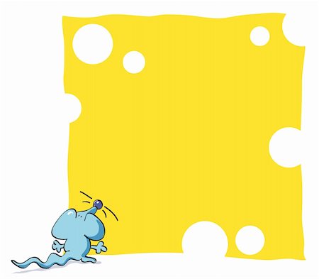 simsearch:614-06719767,k - Blue mouse eating background gruyere, yellow cheese Stock Photo - Budget Royalty-Free & Subscription, Code: 400-04388346