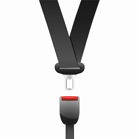 vector illustration of a seat belt used in cars Foto de stock - Super Valor sin royalties y Suscripción, Código: 400-04388383