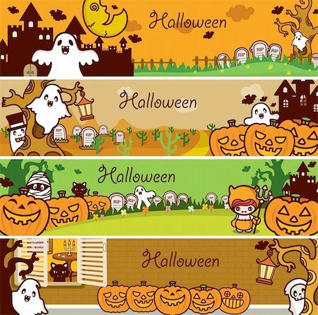 people with forest background - Illustration of Halloween Holiday Series. Stock Photo - Budget Royalty-Free & Subscription, Code: 400-04388416