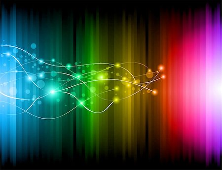 round objects - Abstract Futuristic Rainbow Lights Background for Poster of Flyers Photographie de stock - Aubaine LD & Abonnement, Code: 400-04388848