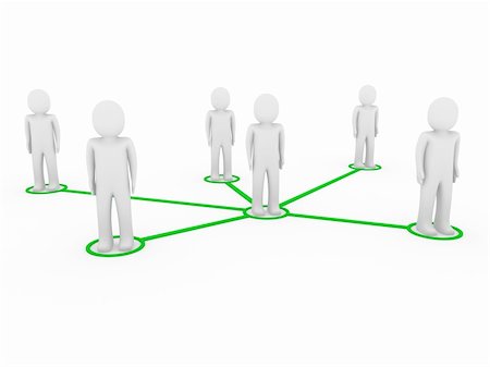 people circle network - 3d men network social green people connection teamwork Stock Photo - Budget Royalty-Free & Subscription, Code: 400-04389554