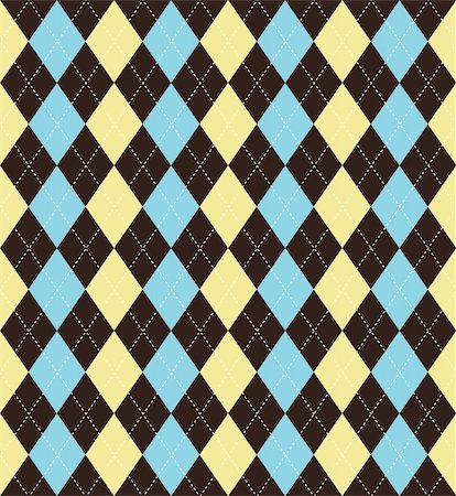 Seamless tiled background of an argyle style pattern Stock Photo - Budget Royalty-Free & Subscription, Code: 400-04389584