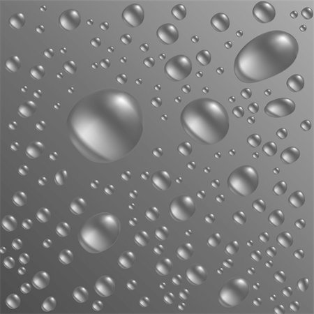 dew drops on glass - Water drops are on the gray surface. Vector seamless background image Stock Photo - Budget Royalty-Free & Subscription, Code: 400-04389751