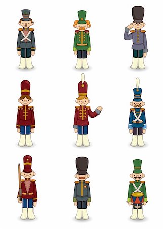 simsearch:400-04912664,k - cartoon Toy soldiers icon Stockbilder - Microstock & Abonnement, Bildnummer: 400-04389799