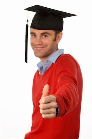 simsearch:400-07478559,k - graduated student with thumb up Foto de stock - Super Valor sin royalties y Suscripción, Código: 400-04380033