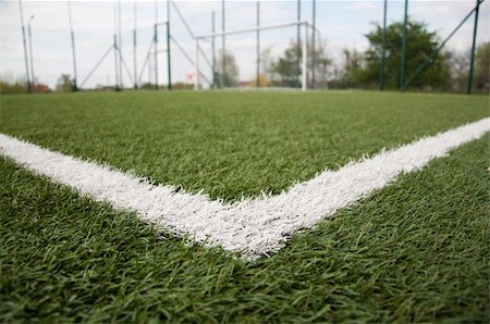 football court images - white line on football court Stock Photo - Budget Royalty-Free & Subscription, Code: 400-04380146