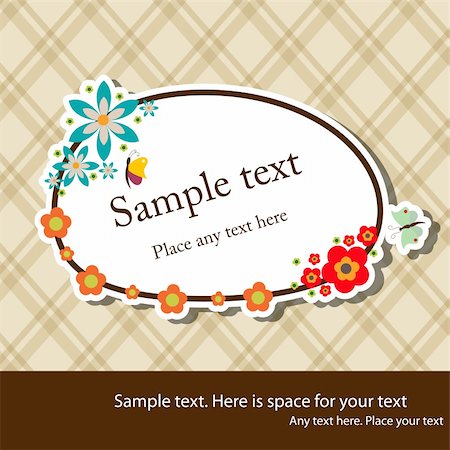 simsearch:400-04380504,k - Vector floral elegant frame Stock Photo - Budget Royalty-Free & Subscription, Code: 400-04380497