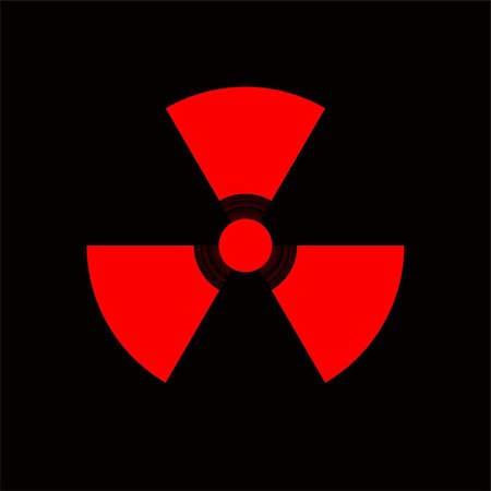 Warning sign for nuclear radiation danger Foto de stock - Super Valor sin royalties y Suscripción, Código: 400-04380779
