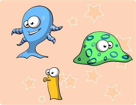 Illustration of cartoon  monsters Stock Photo - Budget Royalty-Free & Subscription, Code: 400-04380834