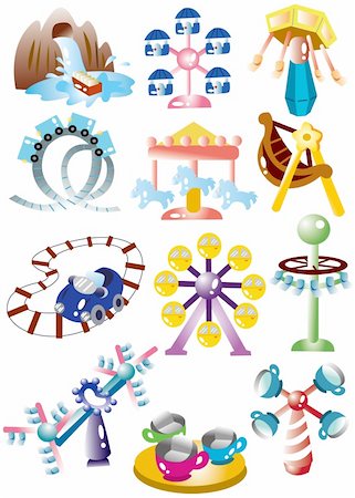 simsearch:400-04355492,k - cartoon playground icon set Stock Photo - Budget Royalty-Free & Subscription, Code: 400-04380851
