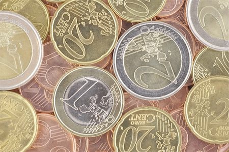simsearch:700-00047827,k - Euro coins background Stockbilder - Microstock & Abonnement, Bildnummer: 400-04381536