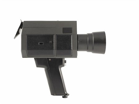 filmproduzent (männlich und weiblich) - Vintage movie camera isolated in white Stockbilder - Microstock & Abonnement, Bildnummer: 400-04381593